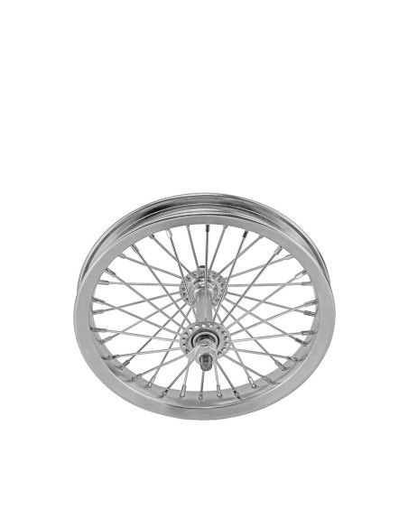12 Steel Front Wheel 36 Spoke 14g UCP 3/8 Axle Single Wall Chrome.